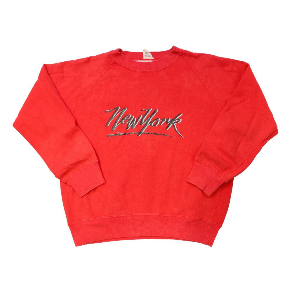 Vintage 80s kids New York Red Crewneck Size M